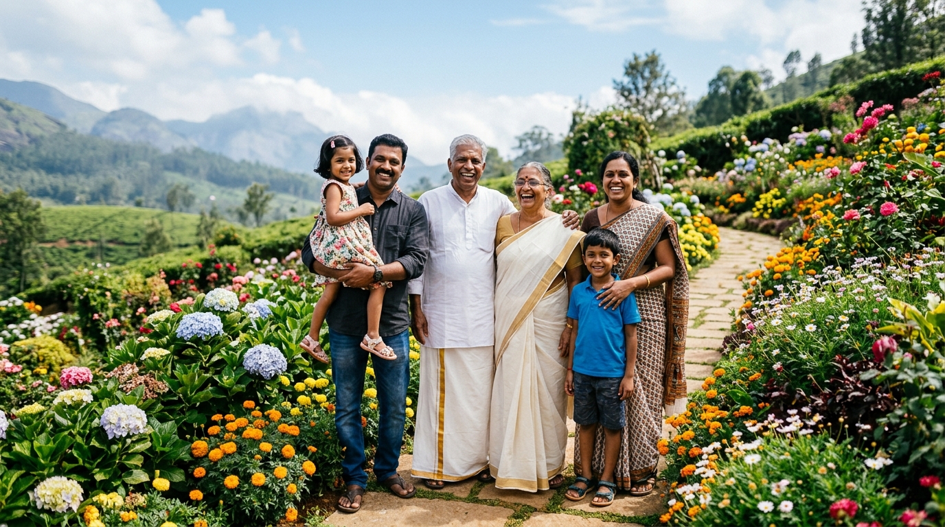Family tour moment