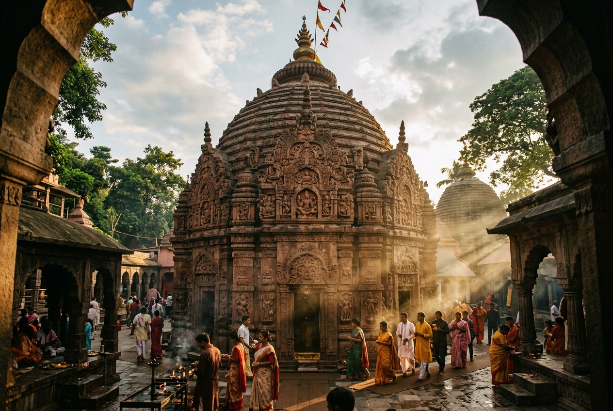 Kamakhya temple route visual